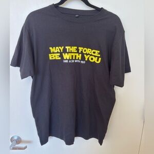 Star Wars Black Graphic T-Shirt (Size L) [Never worn]